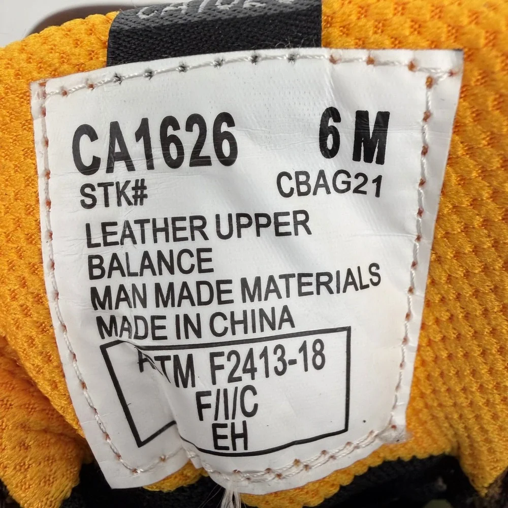 Carolina CA1626 Mens‎ Brown Waterproof Non-Metallic Composite Toe Work Boots 6M
